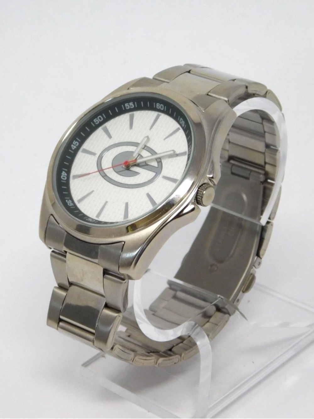 Green Bay Packers Men's Watch Gametime Silver Tone Stainless Steel NFL Fan Gear